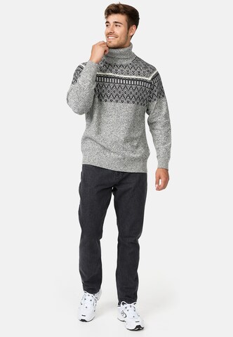INDICODE JEANS Sweater 'Thomus' in Grey
