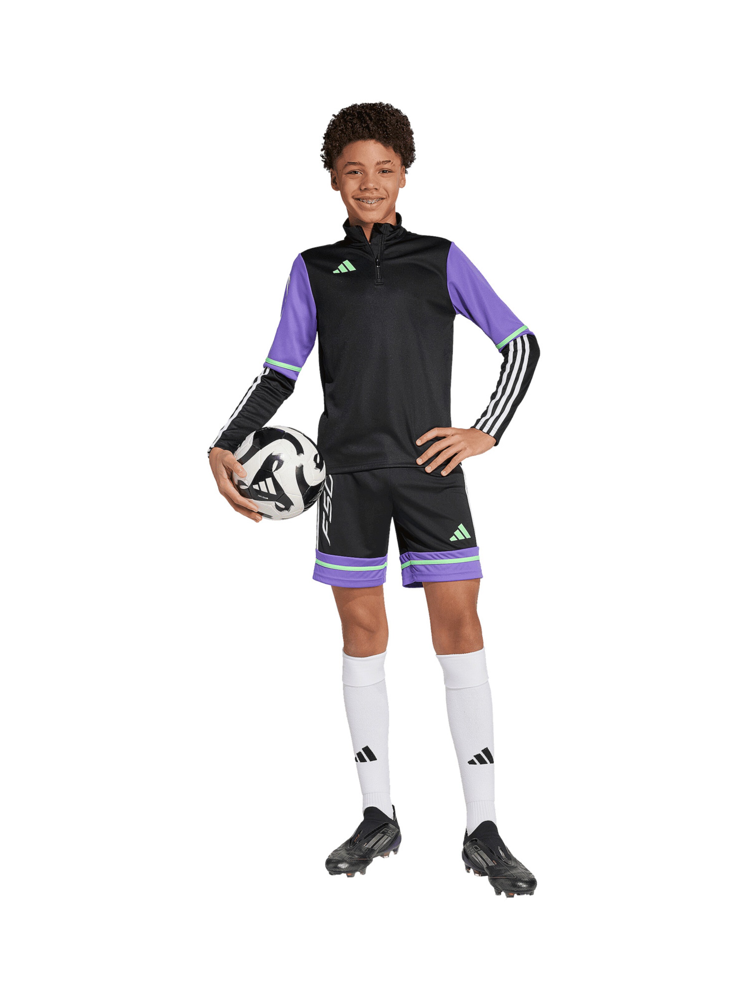 ADIDAS PERFORMANCE Regular Workout Pants in Black: front