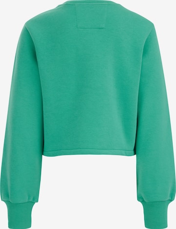 WE Fashion - Sweatshirt 'SmileyWorld®' em verde