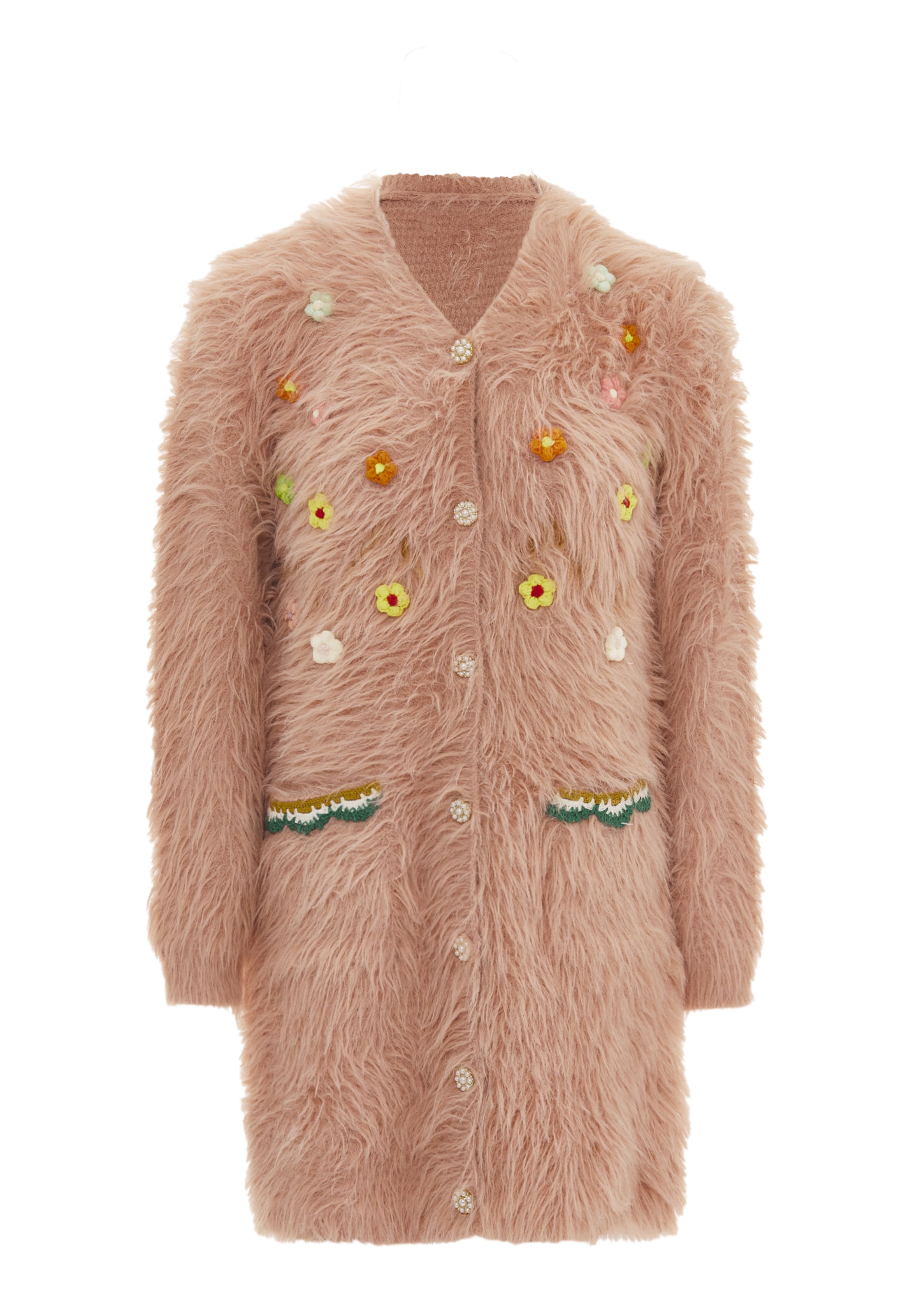 IZIA Kardigán - rózsaszín: elől