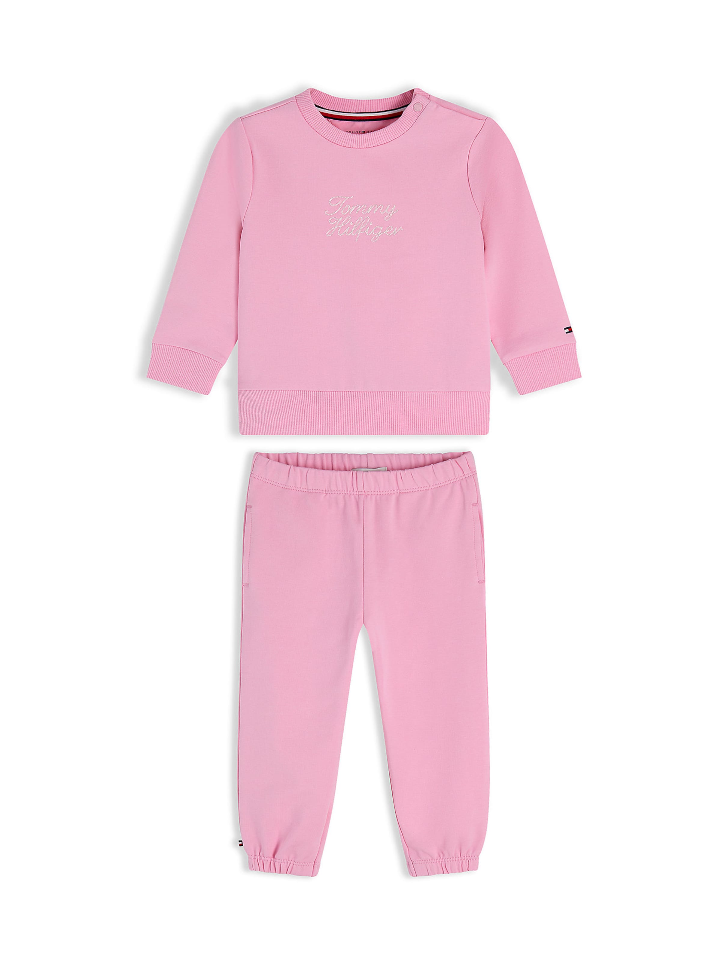 TOMMY HILFIGER Jogginganzug in Pink: Vorderseite