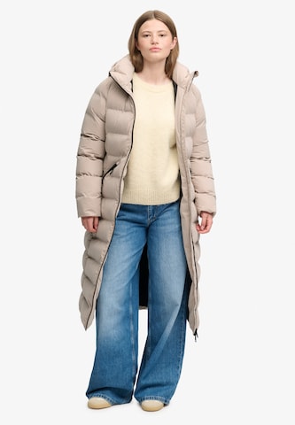 Superdry & Co Tussenmantel in Beige: voorkant