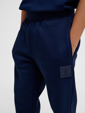 Hummel Tapered Broek 'Clean Adjustable' in Blauw