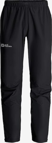 JACK WOLFSKIN Regular Pants in Black: front