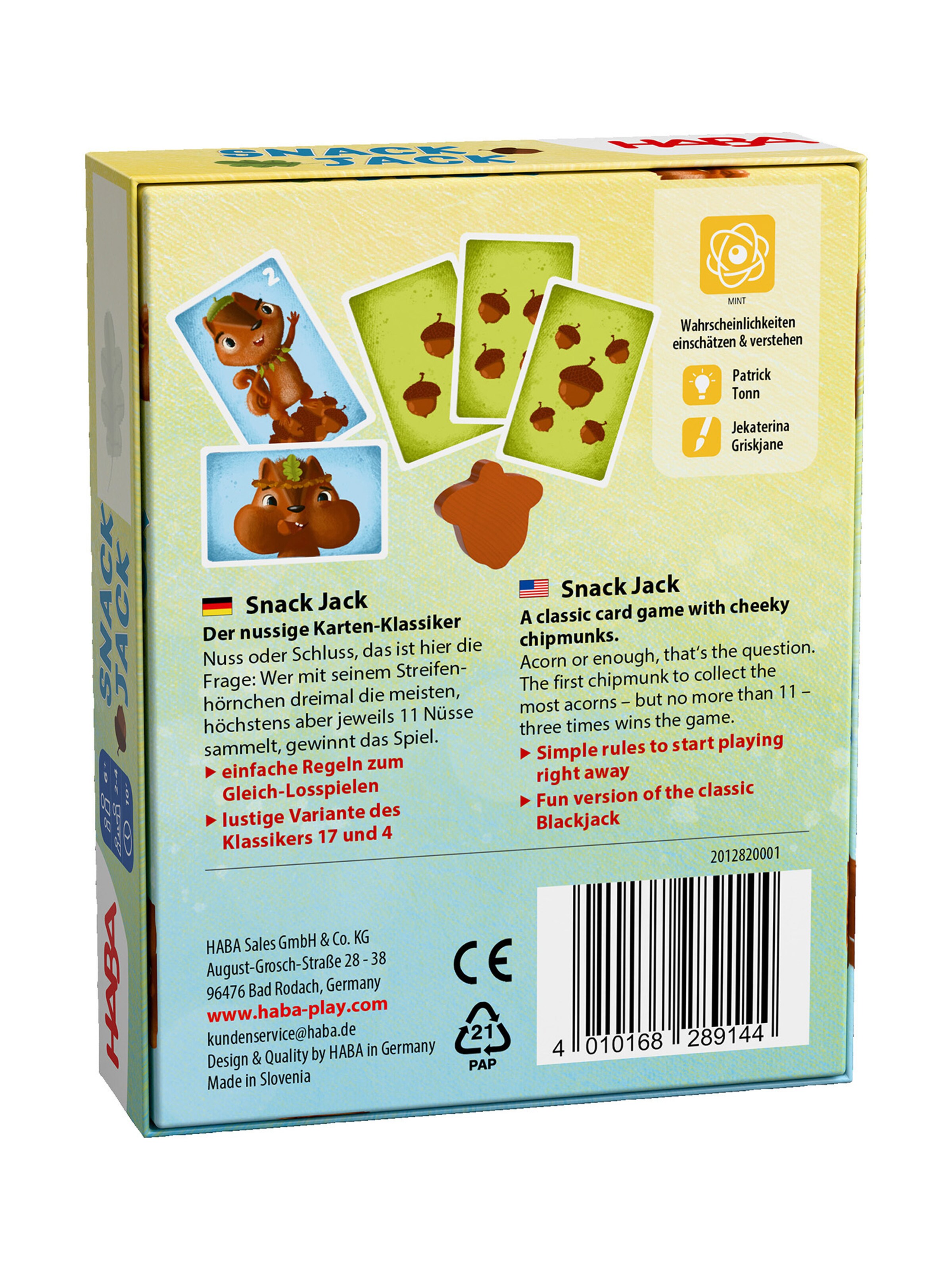 HABA Game ' Snack Jack & Piks Peng ' in Mixed colours