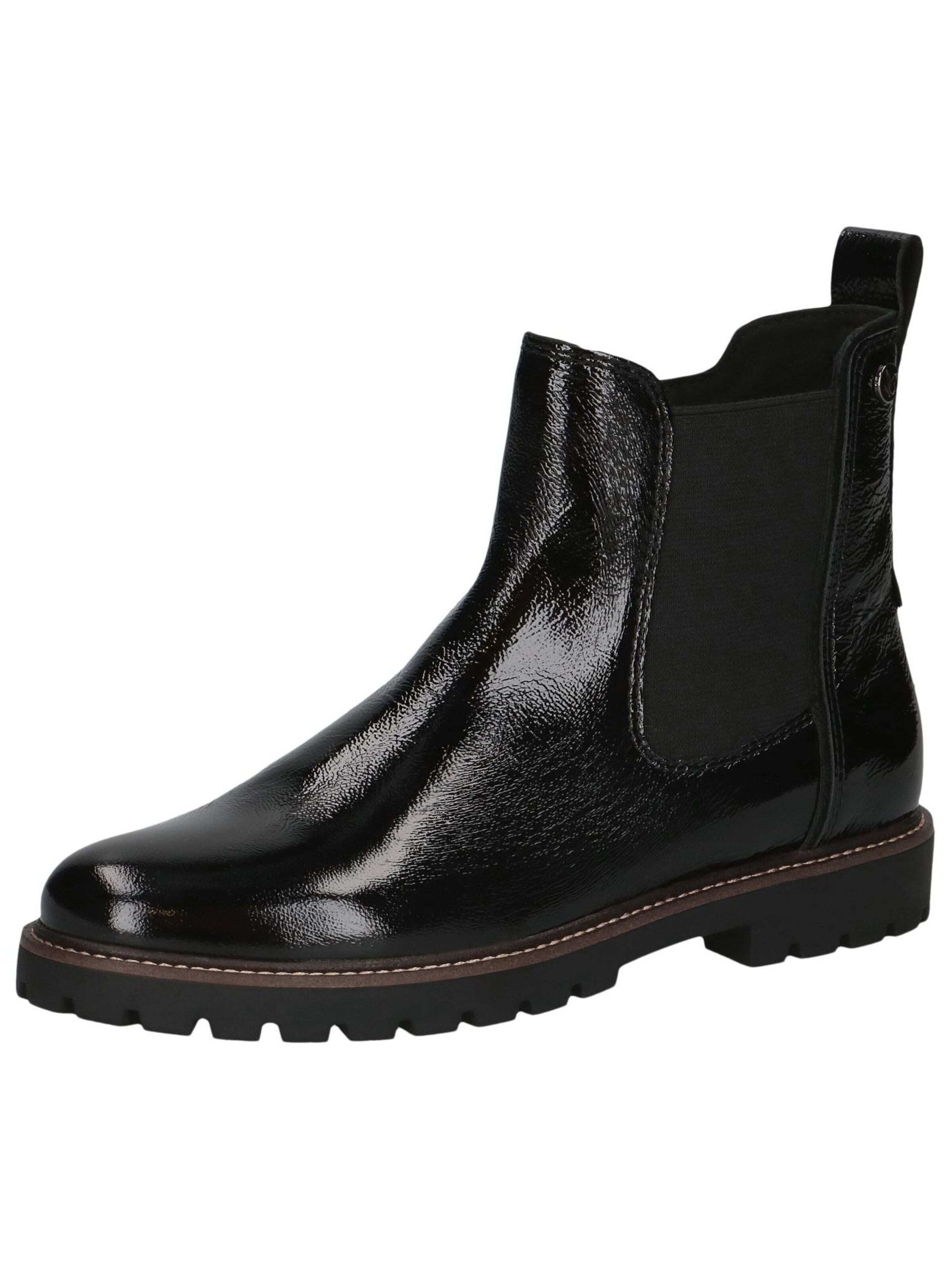 CAPRICE Chelsea boots in Black: front