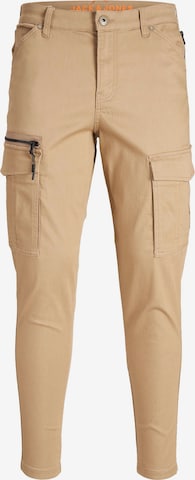 JACK & JONES - Calças cargo 'Stace Dex' em castanho: frente