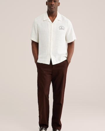 WE Fashion tavaline Chino-püksid, värv pruun