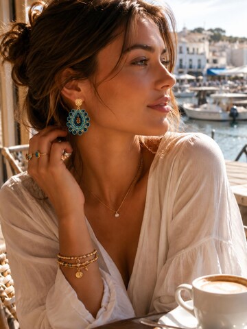 Boucles d'oreilles 'SANTA EULARIA' Alster Herz en vert