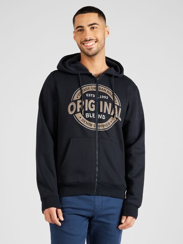 BLEND Sweatjacke in Schwarz: Vorderseite