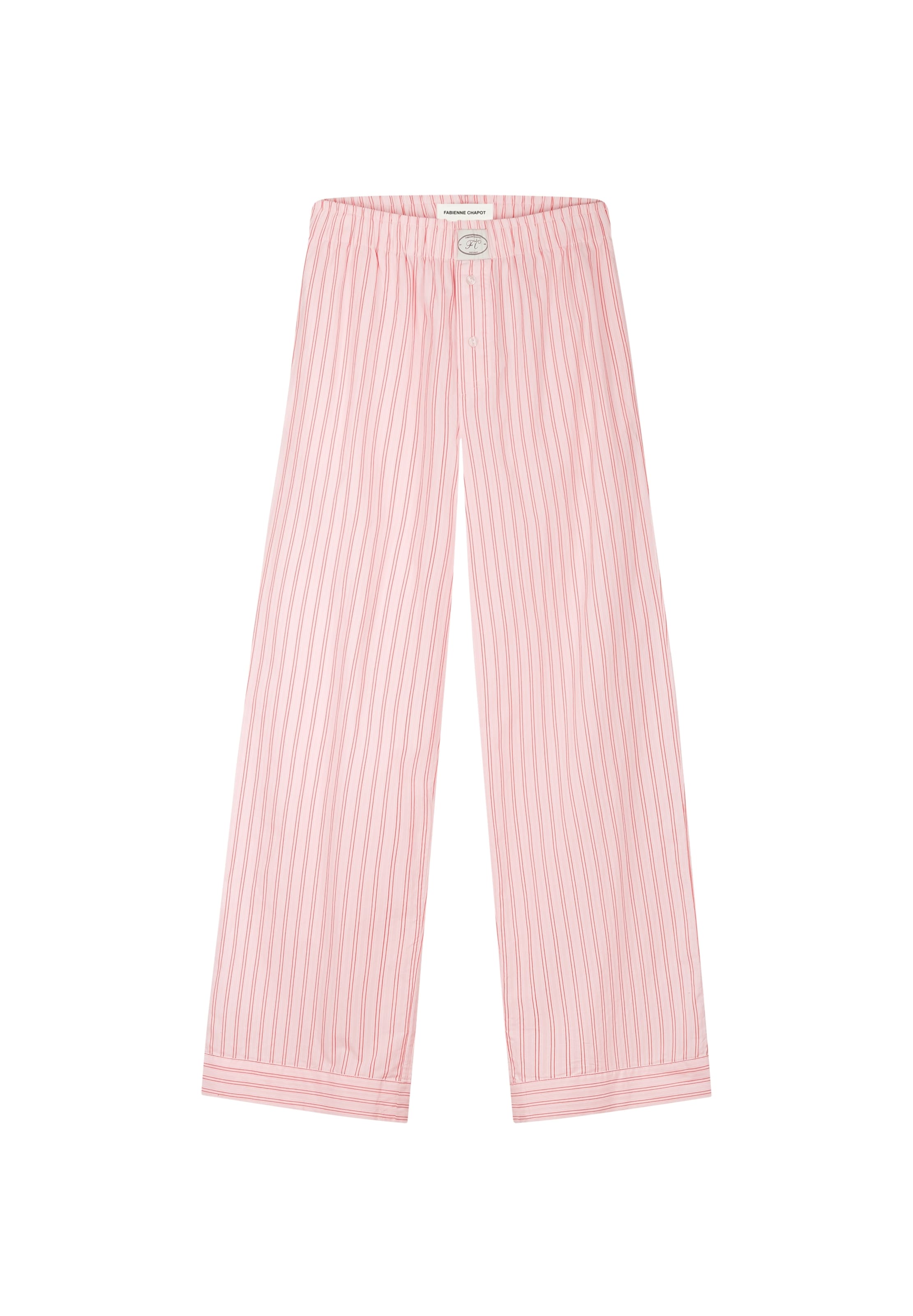 Loosefit Pantalon Fabienne Chapot en rose : devant