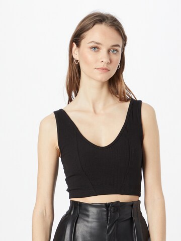 Nasty Gal Top in Zwart: voorkant