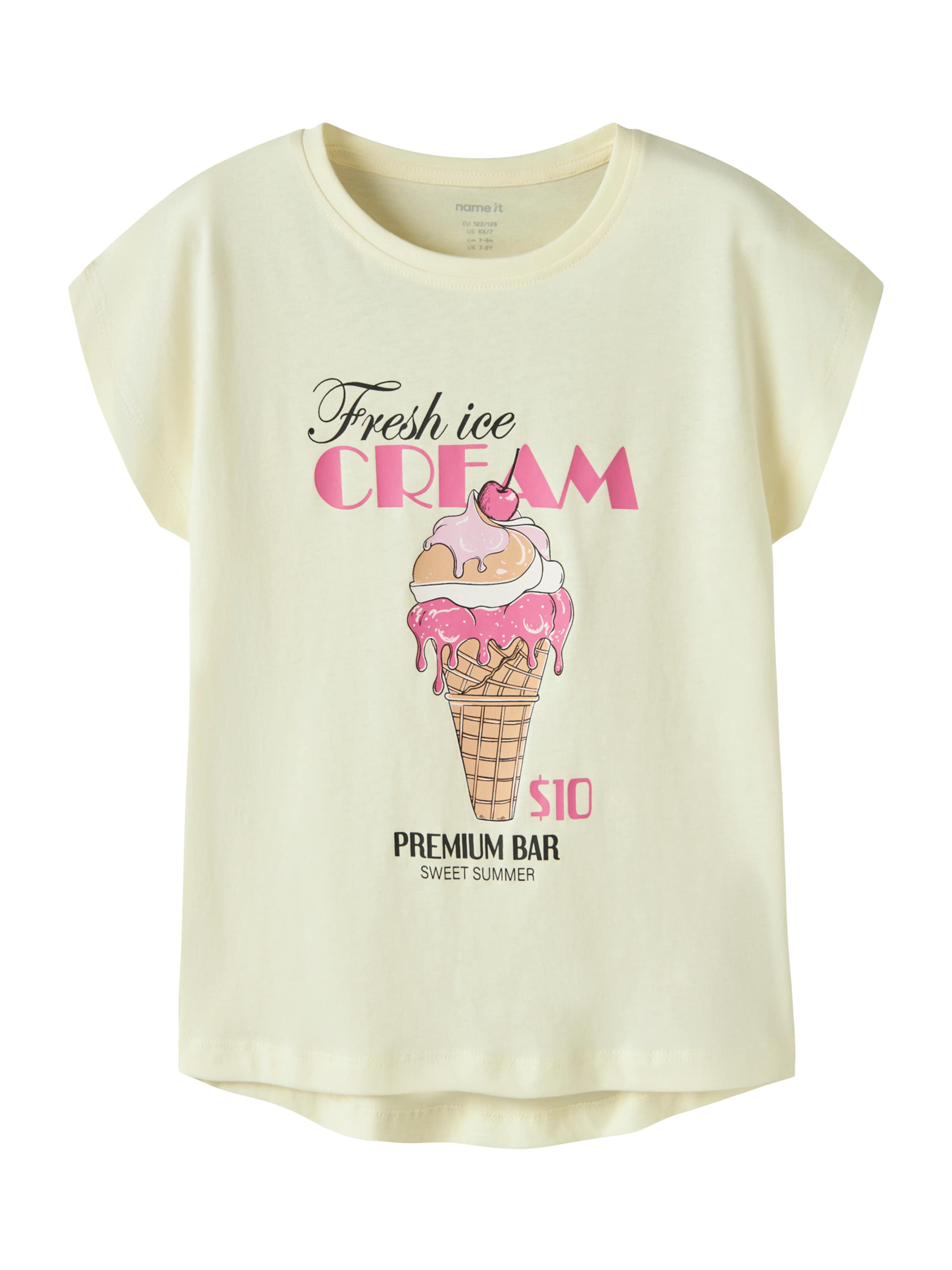 NAME IT Shirt 'NKFVIOLET' in Yellow: front