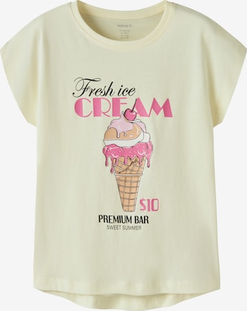 NAME IT Shirt 'NKFVIOLET' in Yellow: front