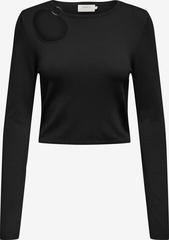 melns ONLY T-Krekls 'LILIAN': no priekšpuses