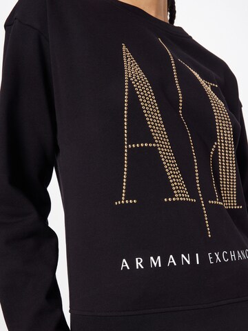 ARMANI EXCHANGE Sweatshirt i svart