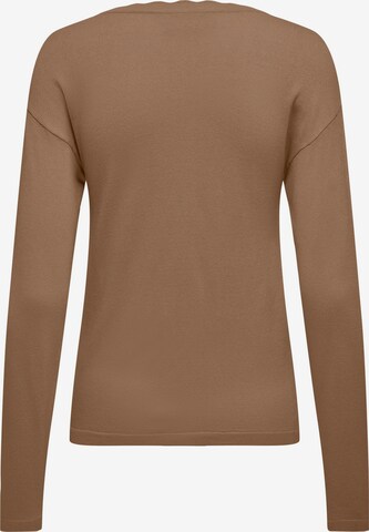 JDY Sweater 'PLUM' in Brown