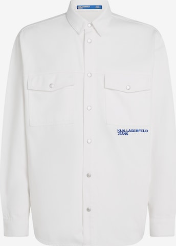 balta KARL LAGERFELD JEANS Demisezoninė striukė 'Out Of The Blue': priekis