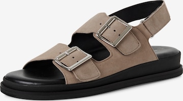 Sandales Tamaris en gris : devant