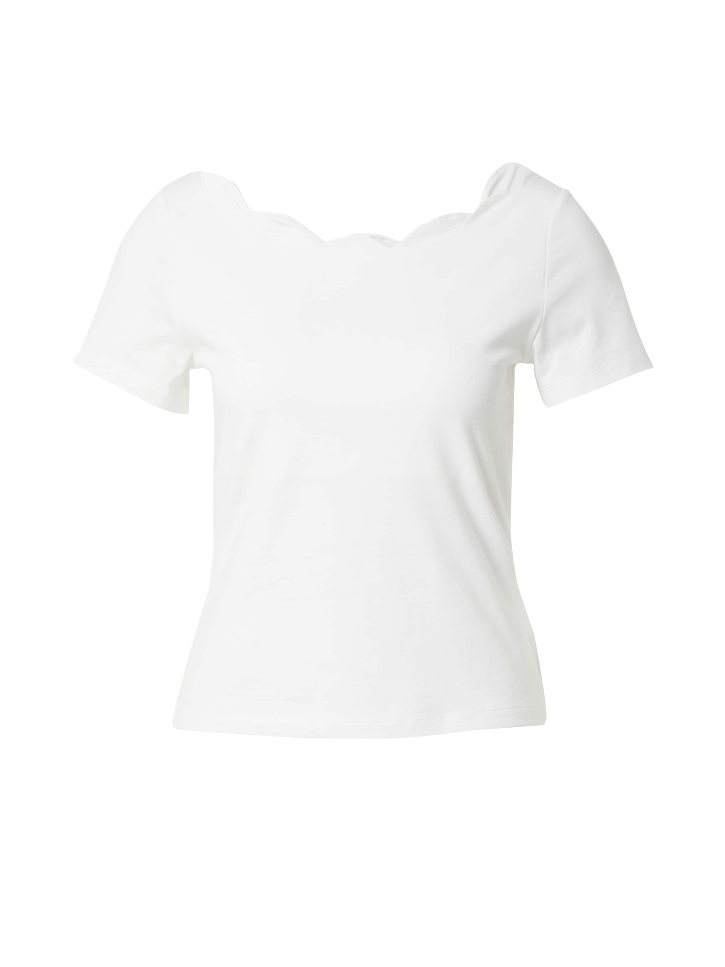 ABOUT YOU Majica 'Charlotta' | bela barva: sprednja stran