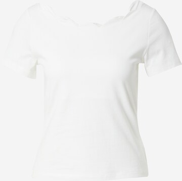 ABOUT YOU Majica 'Charlotta' | bela barva: sprednja stran