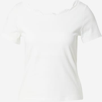 T-shirt 'Charlotta' ABOUT YOU en blanc : devant