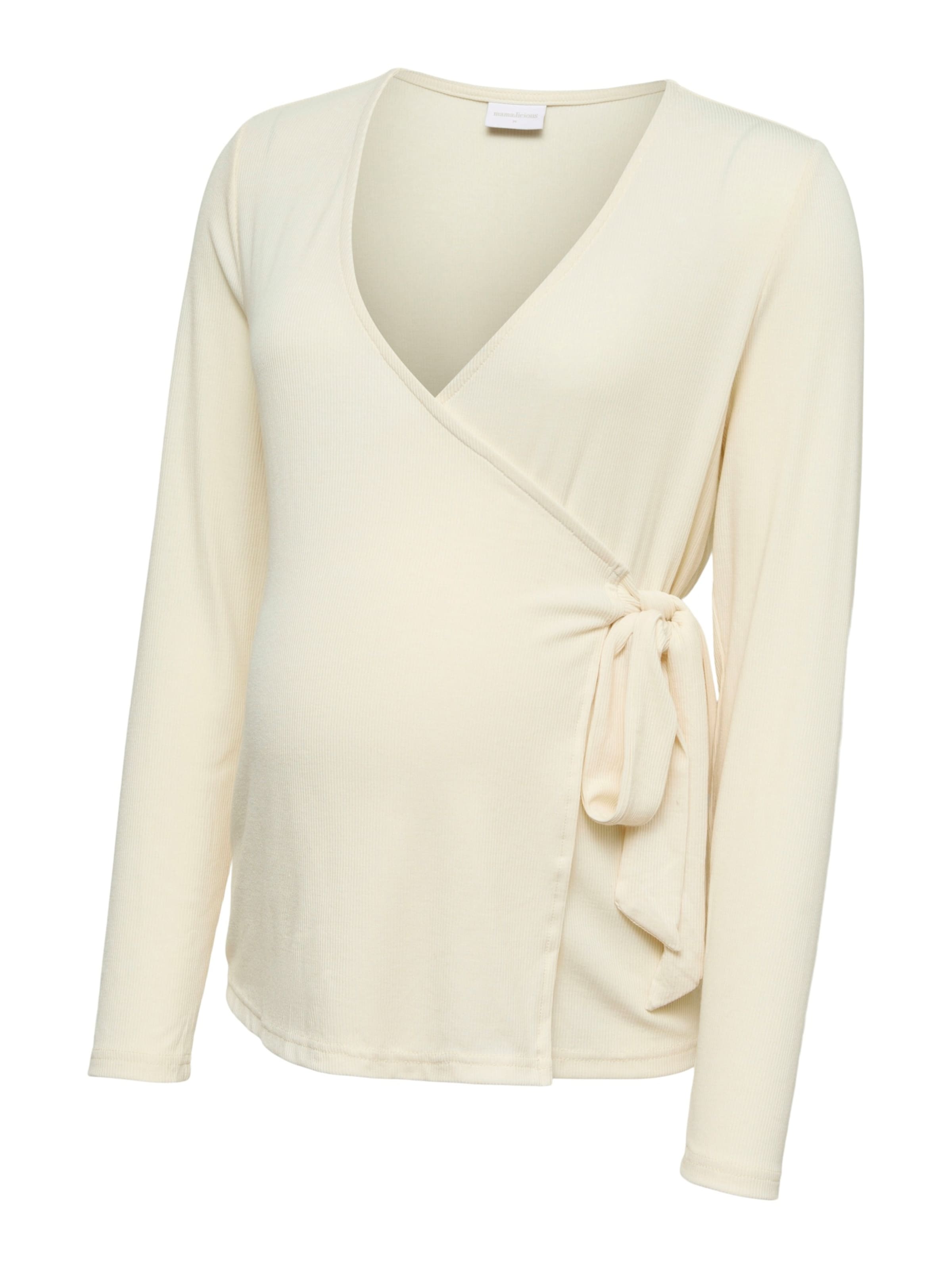 Maglietta 'MLLEONORA TESS' di MAMALICIOUS in beige: frontale