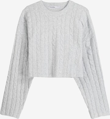 Bershka Sweater in Grey: front