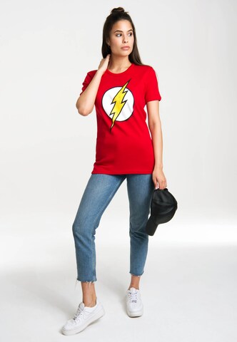 LOGOSHIRT Shirt 'Flash Logo' in Red