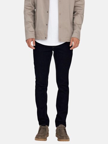 Only & Sons Regular Jeans 'ONSWEFT REG. RINSE 9835 PIM DNM PANTALONE' in Blau: Vorderseite