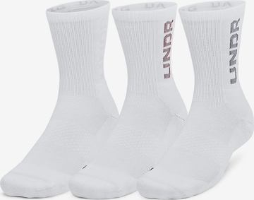 UNDER ARMOUR Sports socks in White: front