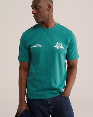 WE Fashion T-Shirt 'Côte d'Azur' in Grün
