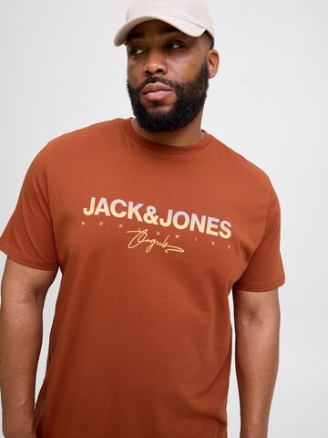 Jack & Jones Plus Shirt 'JORCANGGU' in Brown