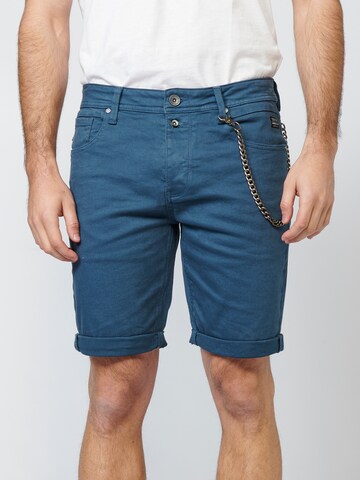 KOROSHI Slimfit Shorts in Blau