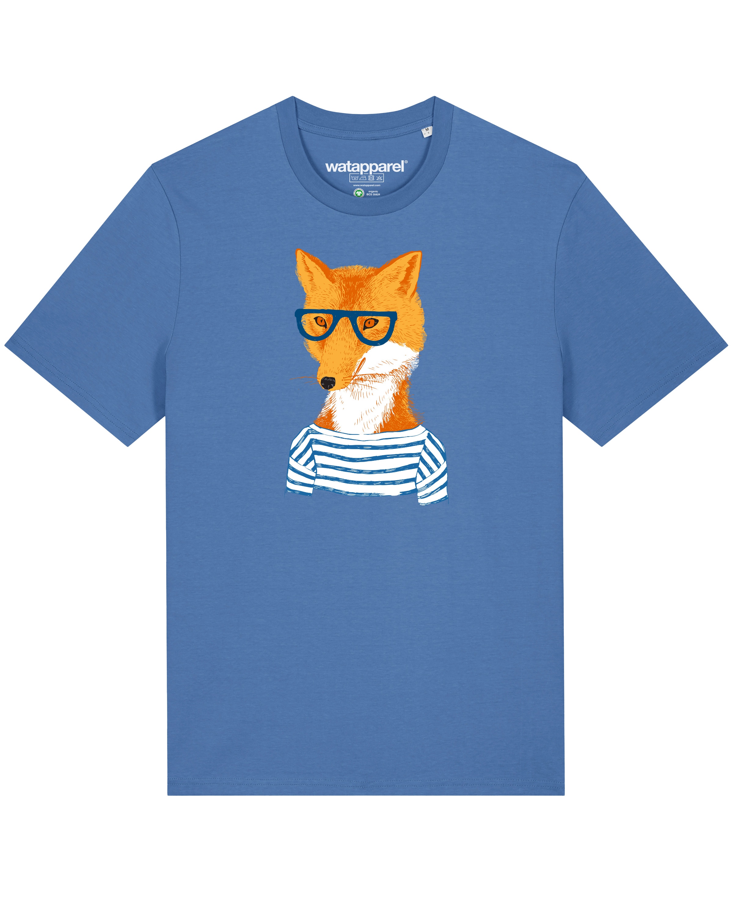 T-Shirt Watapparel en bleu : devant
