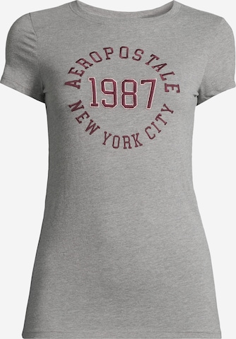 AÉROPOSTALE Shirt 'JKI 1987' in Grey: front