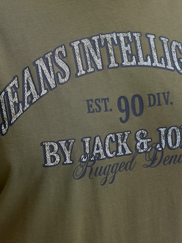 Jack & Jones Plus Póló 'JJEDenver' - zöld