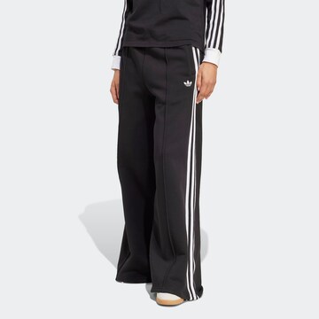ADIDAS ORIGINALS Wide Leg Hose in Schwarz: Vorderseite