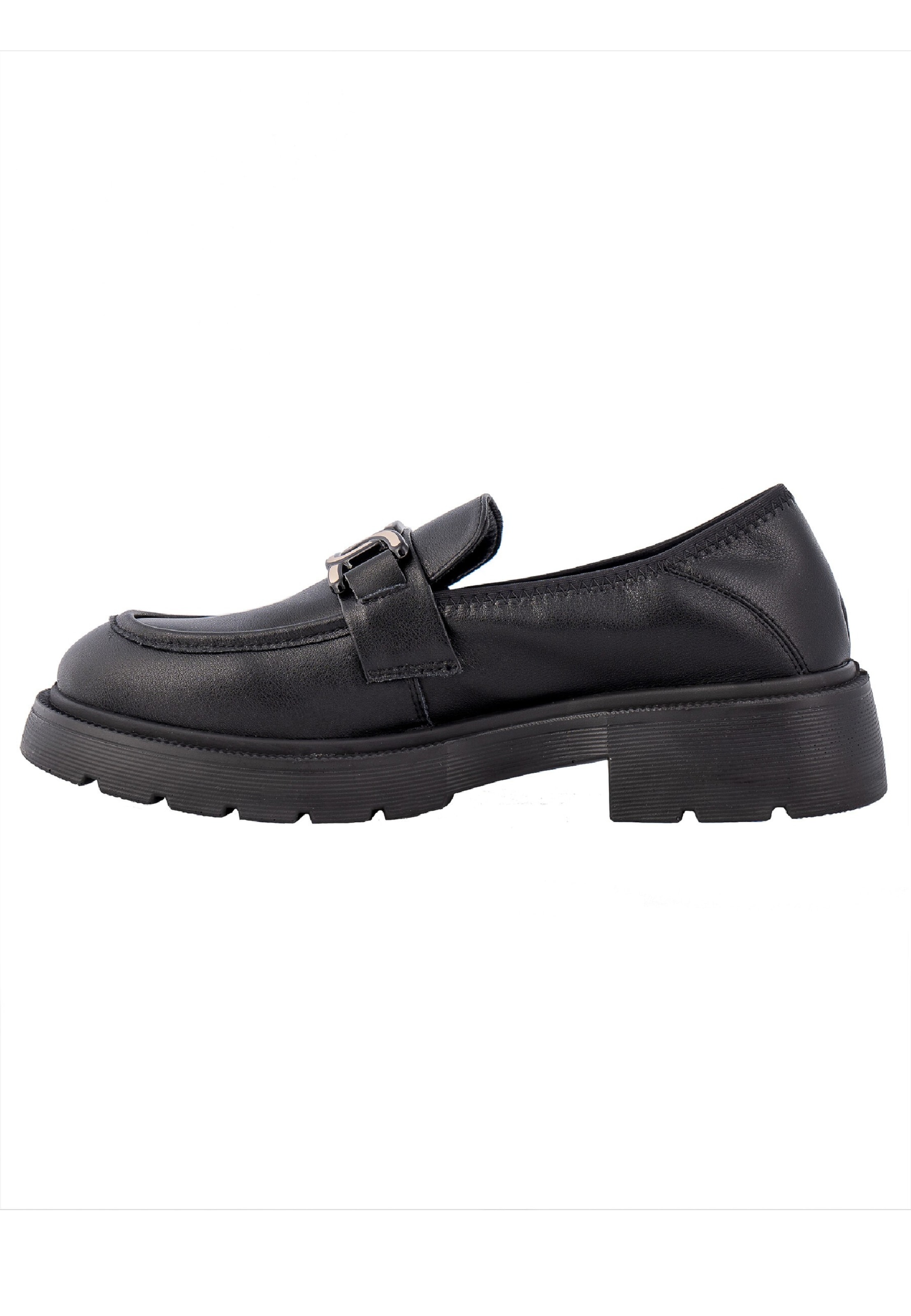 CESARE GASPARI Slip-ons in Black: front