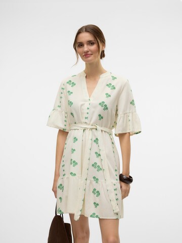 VERO MODA Рокля 'VMPAMELA' в бяло: отпред
