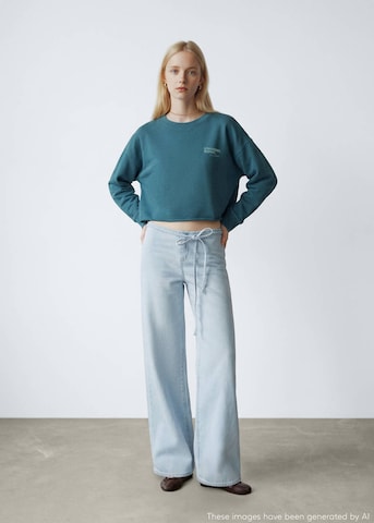 MANGO TEEN Majica 'Vertical' | modra barva