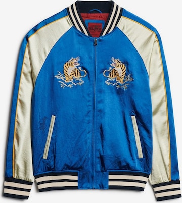 Superdry Between-Season Jacket 'Sukajan' in Blue: front