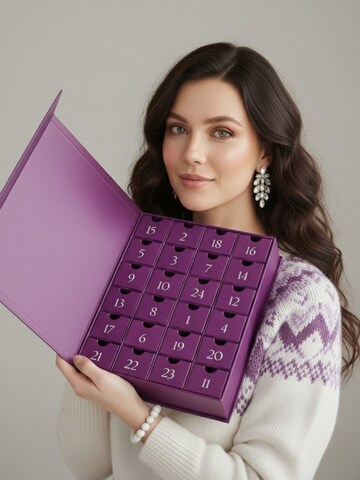 Parure de bijoux 'Advent Calendar' Secret Stones en violet