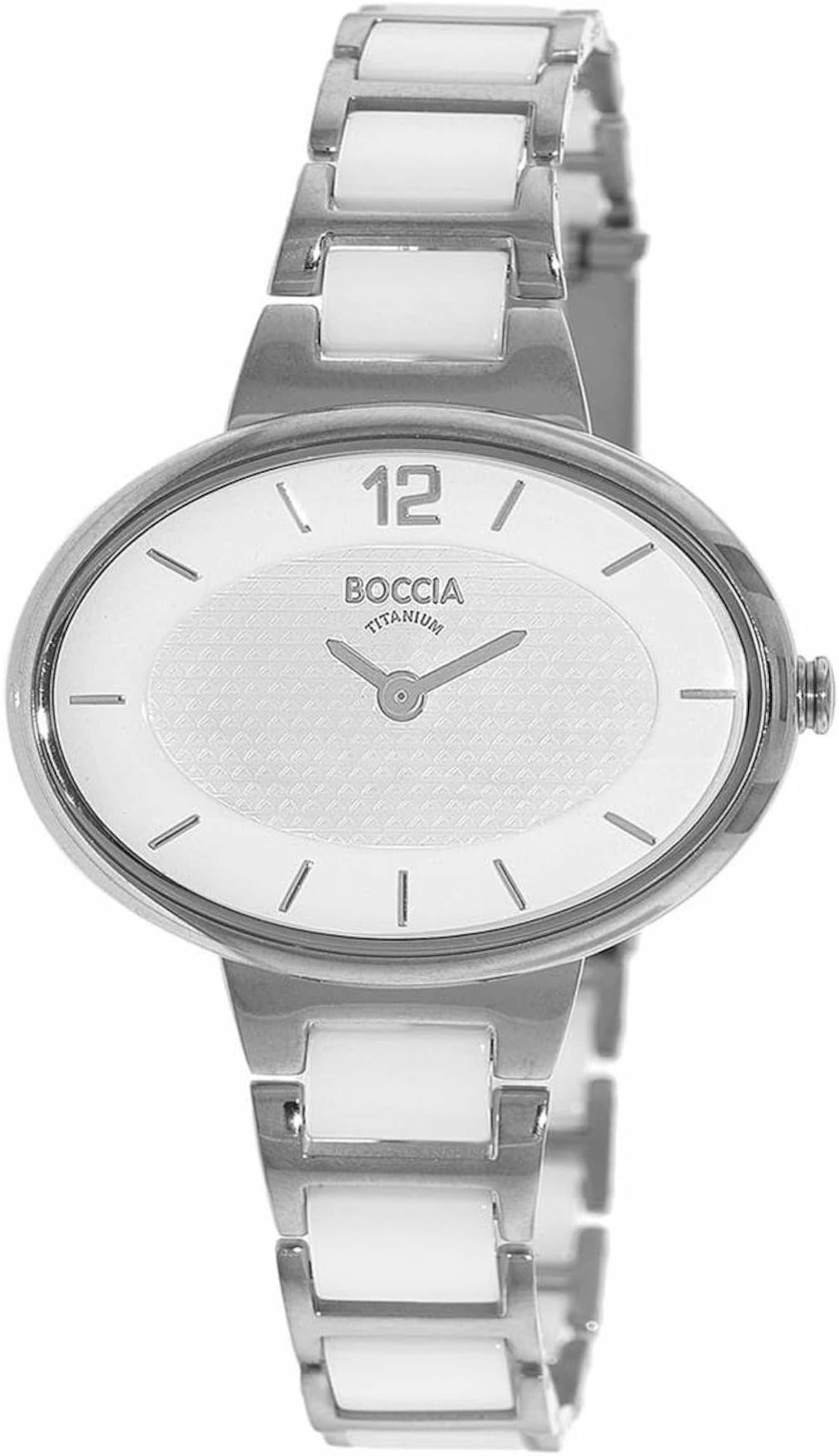 Boccia Analog Watch in Silver: front