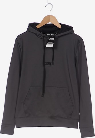 DKNY Sweatshirt & Zip-Up Hoodie in S in Grey: front