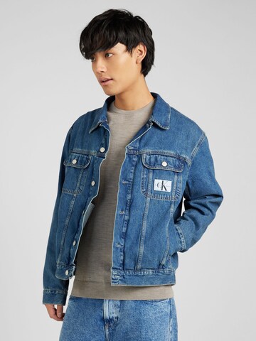 Veste mi-saison Calvin Klein Jeans en bleu : devant