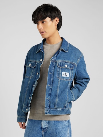 Calvin Klein Jeans - Chaqueta de entretiempo en azul: frente