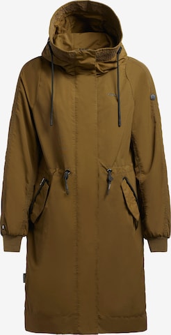 khujo Демисезонное пальто 'Silica2' в Зеленый: спереди