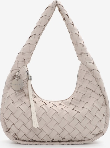 Sac bandoulière 'Erna' Emily & Noah en beige : devant