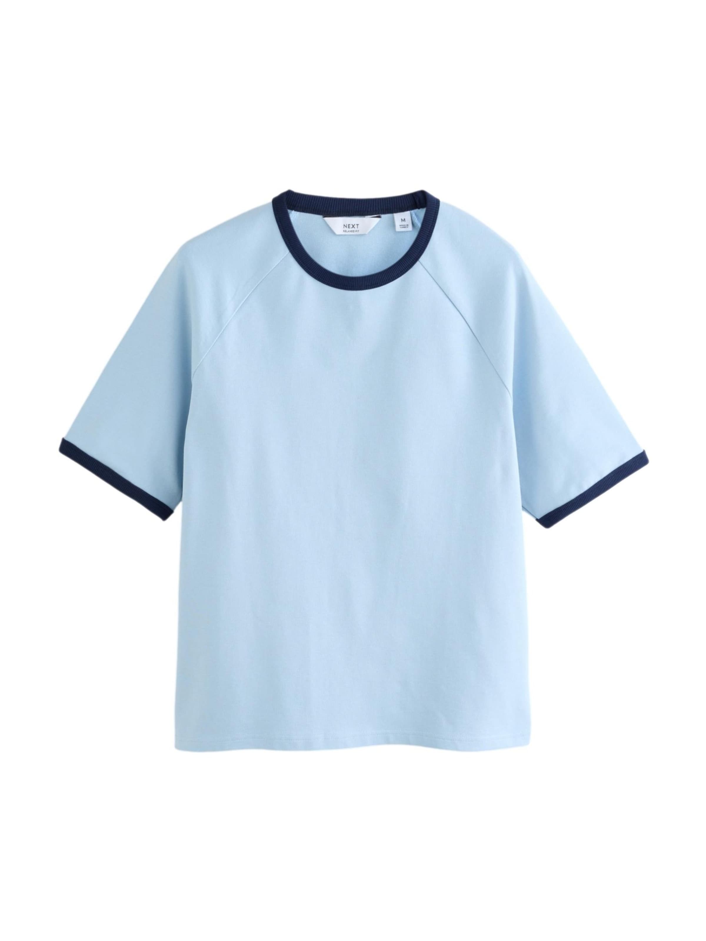 Tricou de la Next pe albastru: față